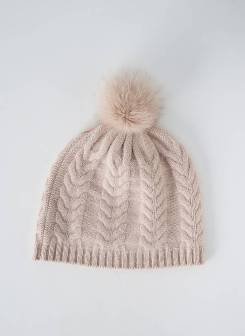 Bonnet beige DOREE CACHEMIRE pour femme