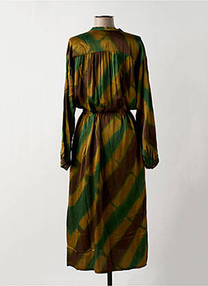 Robe longue manches longues manches longues marron HARTFORD femme