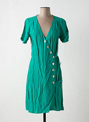 Robe mi-longue vert KING LOUIE femme