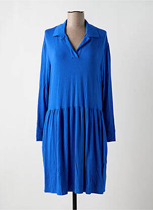 Robe mi-longue bleu BY BASICS femme