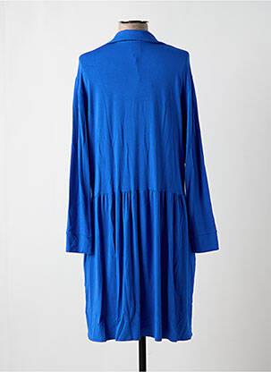 Robe mi-longue bleu BY BASICS femme