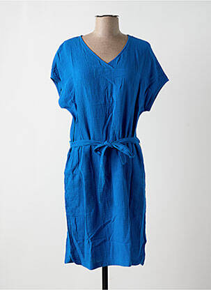Robe mi-longue bleu MOUSQUETON femme