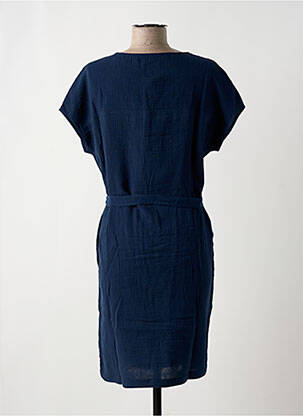 Robe mi-longue bleu fonce MOUSQUETON femme