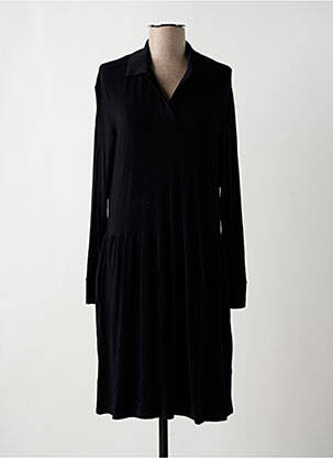 Robe mi-longue noir BY BASICS pour femme