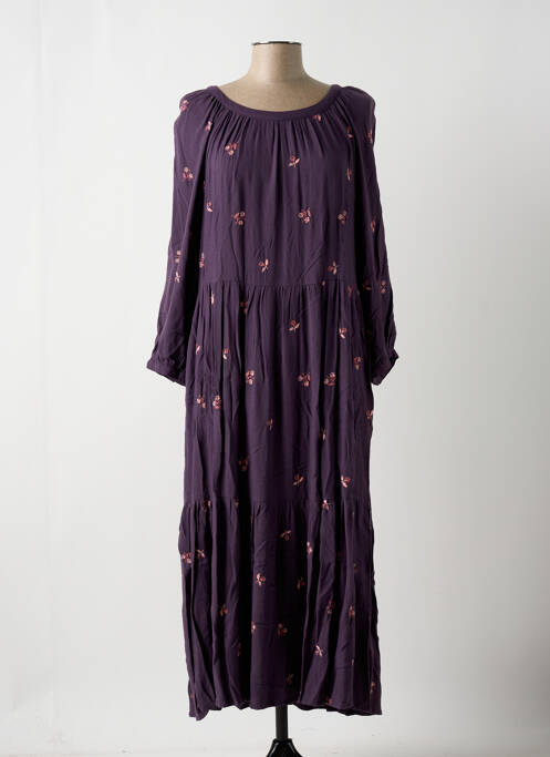 Robe longue violet WHITE STUFF pour femme