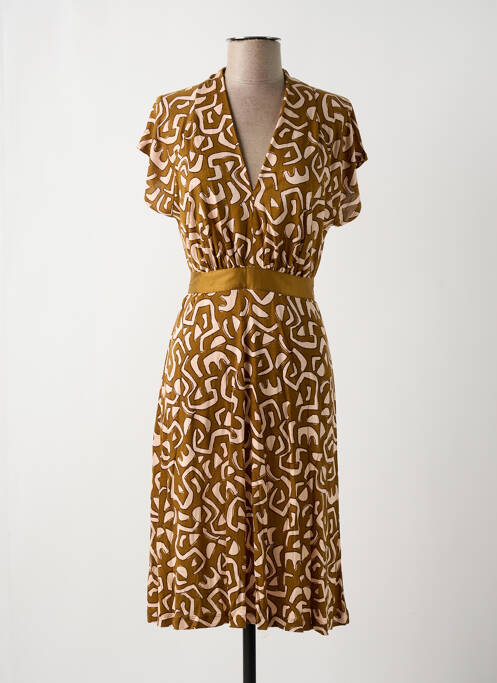 Robe mi-longue marron SURKANA pour femme
