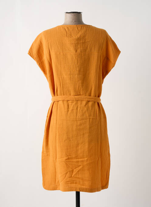 Robe mi-longue orange MOUSQUETON pour femme