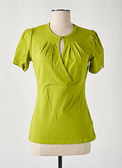 T-shirt vert BLUTSGESCHWISTER pour femme seconde vue