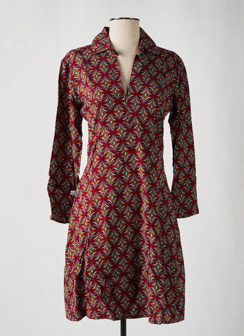 Robe mi-longue rouge KALI YOG pour femme
