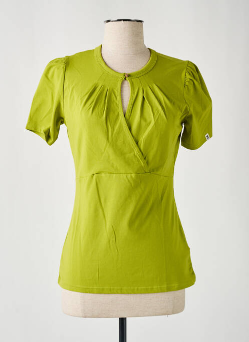 T-shirt vert BLUTSGESCHWISTER pour femme