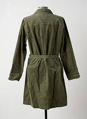 Robe mi-longue manches longues manches longues vert MOUSQUETON femme