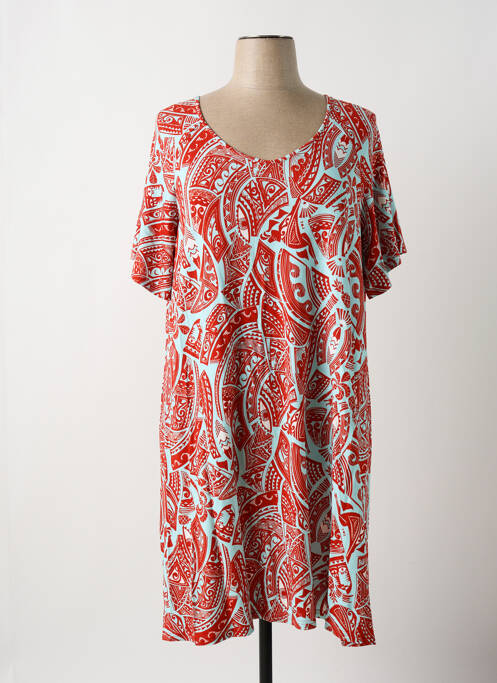 Robe mi-longue rouge BLUTSGESCHWISTER pour femme