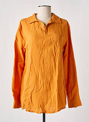 Blouse manches longues manches longues orange MOUSQUETON femme