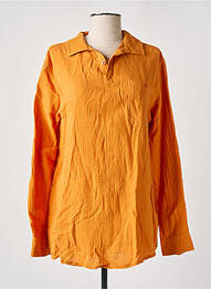 Blouse manches longues manches longues orange MOUSQUETON femme