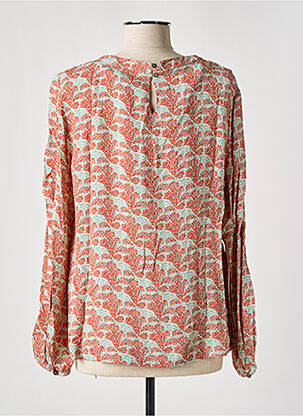 Blouse imprimé fantaisie manches longues orange WHITE STUFF femme