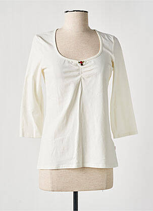 T-shirt coupe droite manches longues beige BLUTGESCHWISTER femme