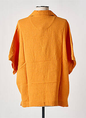 Blouse manches courtes orange MOUSQUETON femme