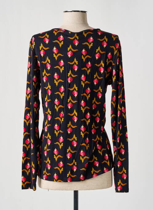 Top imprimé fantaisie manches longues noir BLUTSGESCHWISTER femme