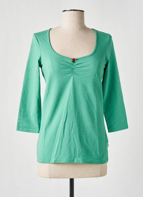 T-shirt manches longues manches longues vert BLUTSGESCHWISTER femme