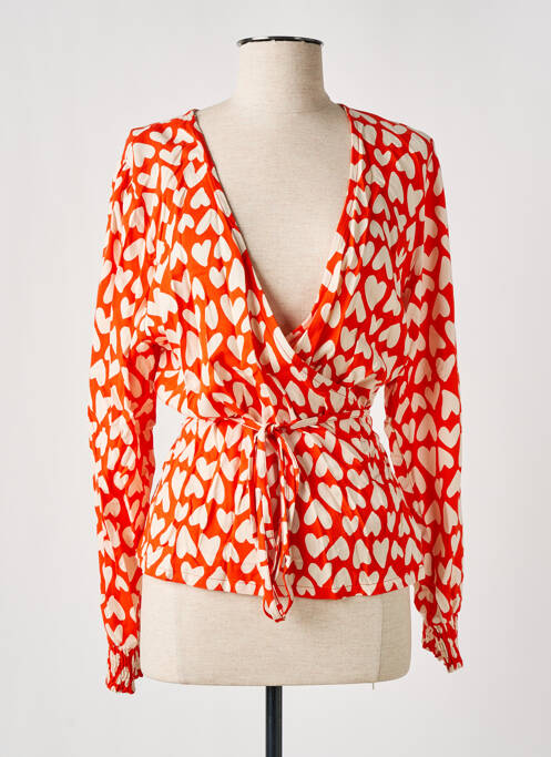 Blouse orange MADEMOISELLE YEYE pour femme
