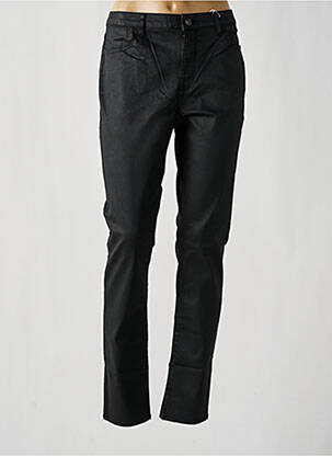 Pantalon slim tissage enduit taille normale noir KANOPE femme