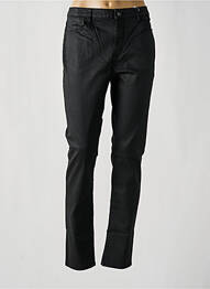 Pantalon slim tissage enduit taille normale noir KANOPE femme