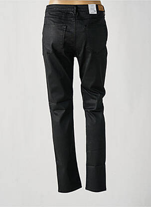 Pantalon slim tissage enduit taille normale noir KANOPE femme