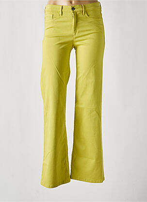 Pantalon flare stretch taille normale jaune COUTURIST femme