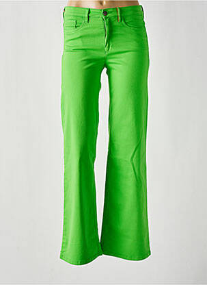 Pantalon flare stretch taille normale vert COUTURIST femme