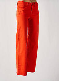 Pantalon flare stretch taille normale orange COUTURIST femme