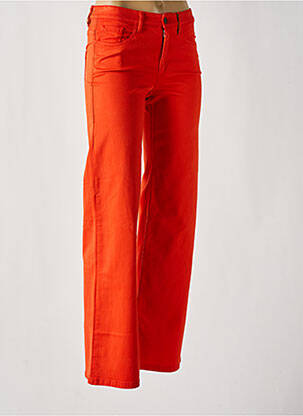 Pantalon flare stretch taille normale orange COUTURIST femme