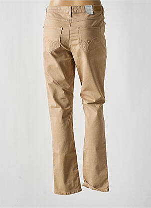 Pantalon droit stretch taille normale beige KANOPE femme