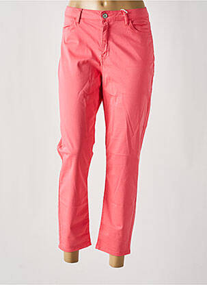 Pantalon 7/8 stretch taille normale rose KANOPE femme