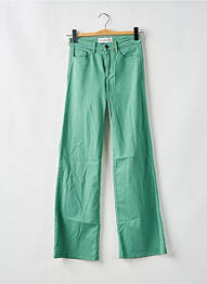 Pantalon flare stretch taille normale vert fonce COUTURIST femme