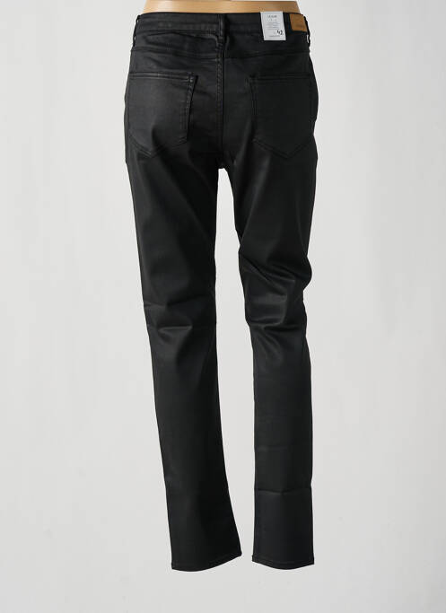 Pantalon slim tissage enduit taille normale noir KANOPE femme