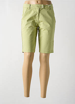 Bermuda vert MOUSQUETON femme