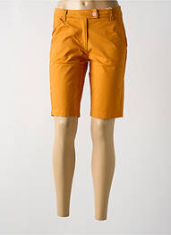Bermuda orange MOUSQUETON femme