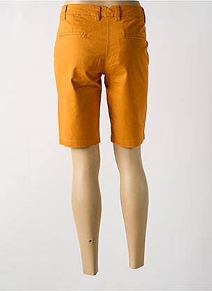 Bermuda orange MOUSQUETON femme