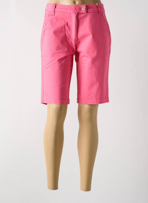 Bermuda rose MOUSQUETON pour femme