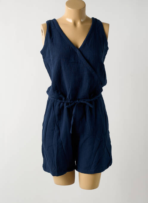 Combishort bleu fonce MOUSQUETON pour femme