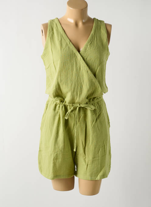Combishort vert MOUSQUETON pour femme