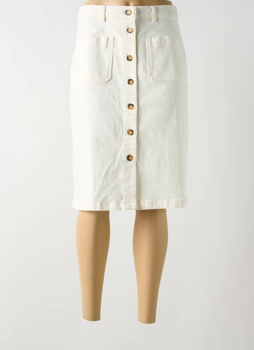 Jupe mi-longue beige KING LOUIE pour femme