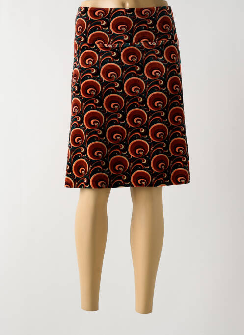 Jupe mi-longue orange KING LOUIE pour femme