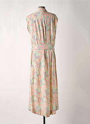 Robe longue manches courtes manches courtes beige SWILDENS femme