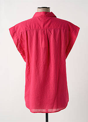 Chemisier coupe droite manches courtes rouge HARTFORD femme