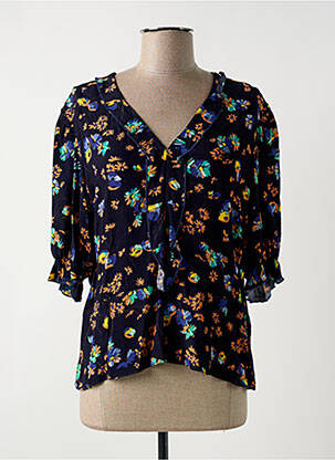Blouse manches 3/4 manches 3/4 bleu BELLEROSE femme