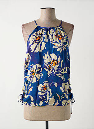 Top fines bretelles fines bretelles bleu BELLEROSE femme