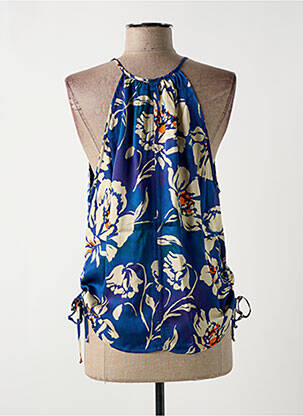 Top fines bretelles fines bretelles bleu BELLEROSE femme