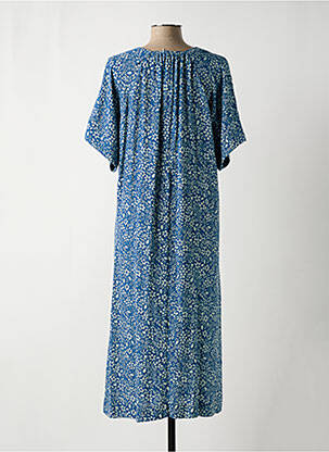 Robe longue manches courtes manches courtes bleu HARRIS WILSON femme