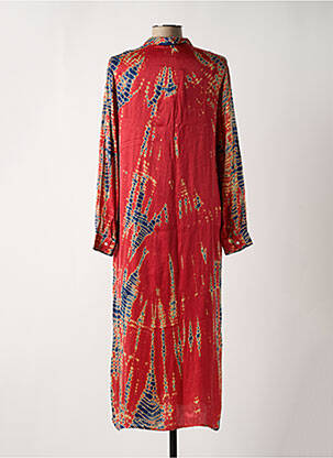 Robe longue manches longues manches longues rouge BELLA JONES femme